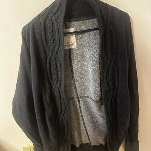 Aeropostale Men's Dark Gray Cardigan Sweater